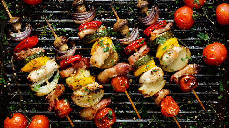 Vegetable skewers