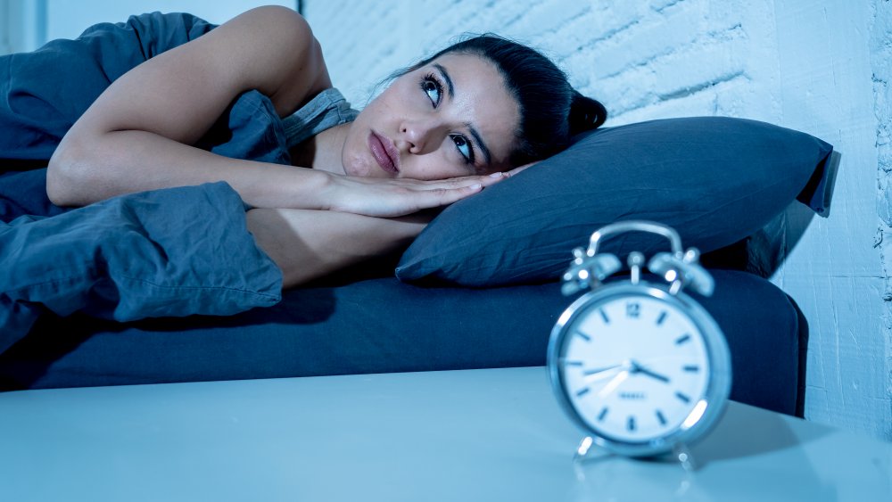 Woman unable to sleep