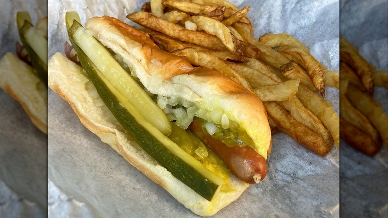 Chicago dog from Dave's Red Hots