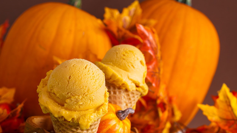 Pumpkin frozen custard