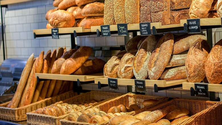 Seeded loaves at Bread Alone