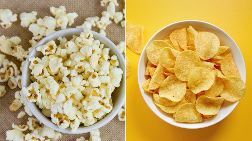 Chips and popcorn