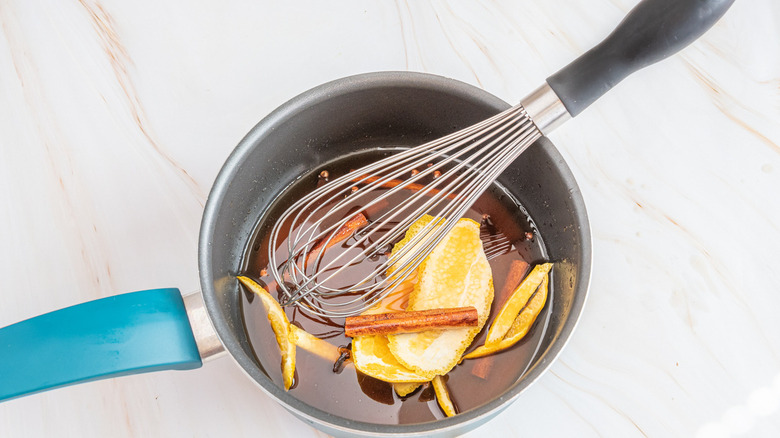 making whiskey glaze