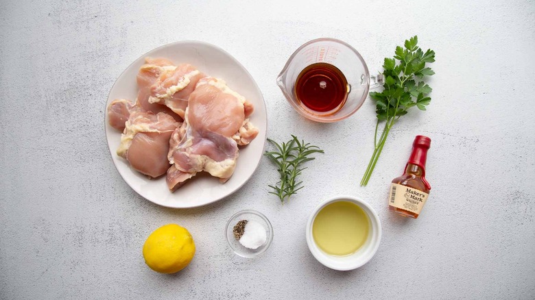 ingredients for marinated chicken thighs