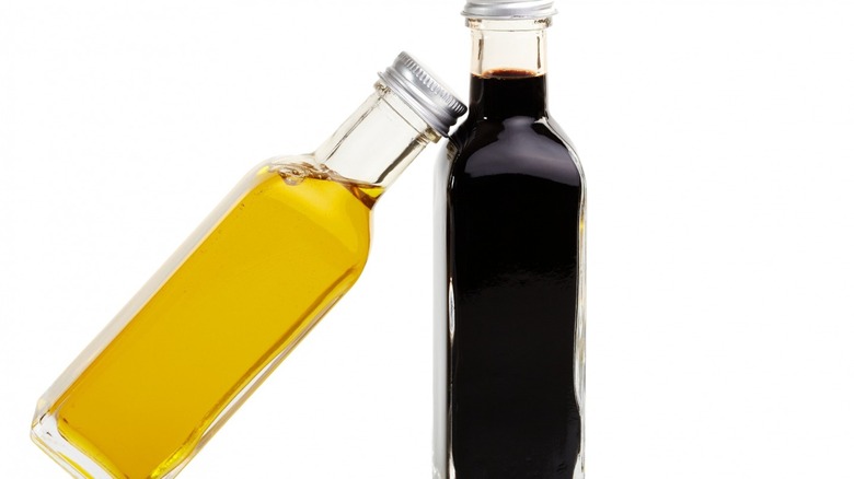 white and traditional balsamic vinegar