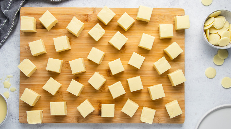 fudge on a board