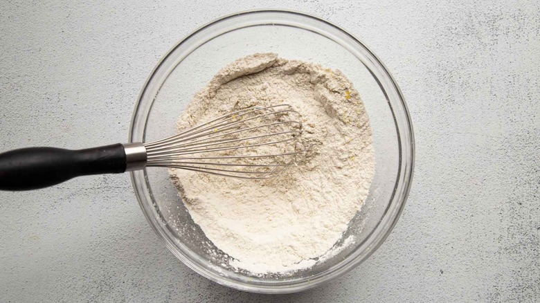 flour and whisk in bowl