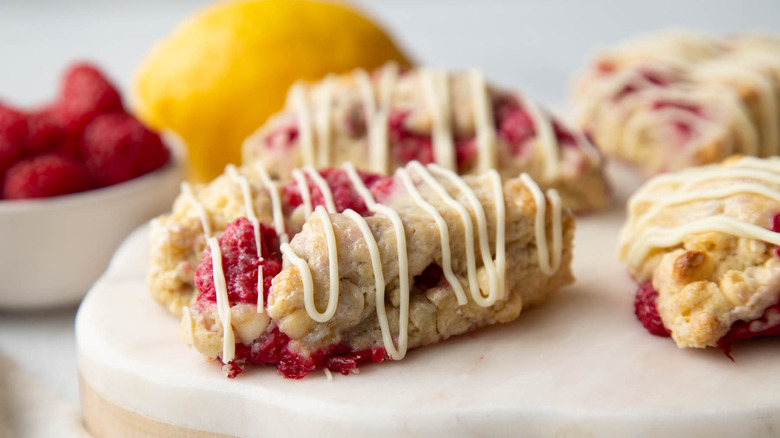 raspberry white chocolate scones