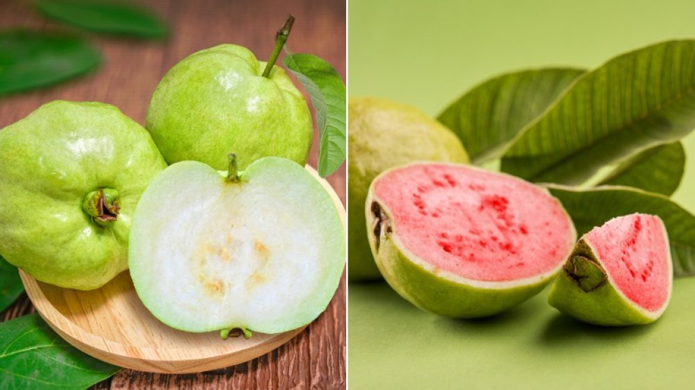 White guava and pink guava