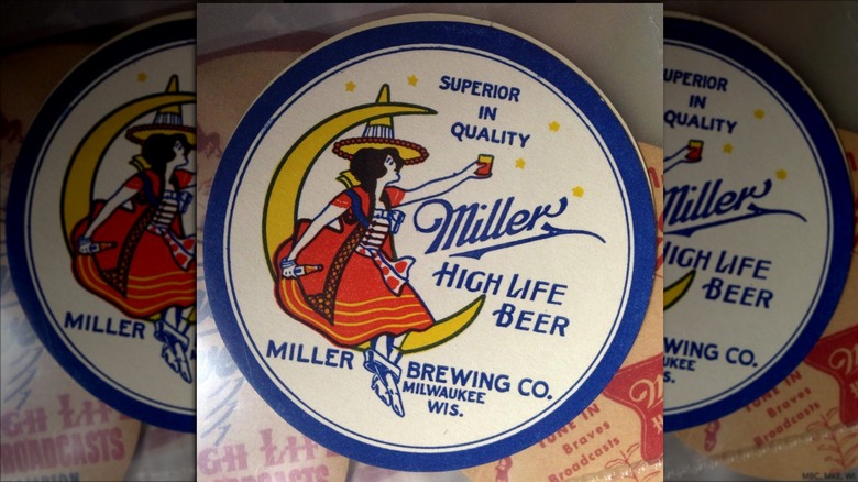 Vintage Miller High Life coaster