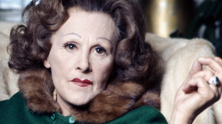 Close-up of Fanny Cradock