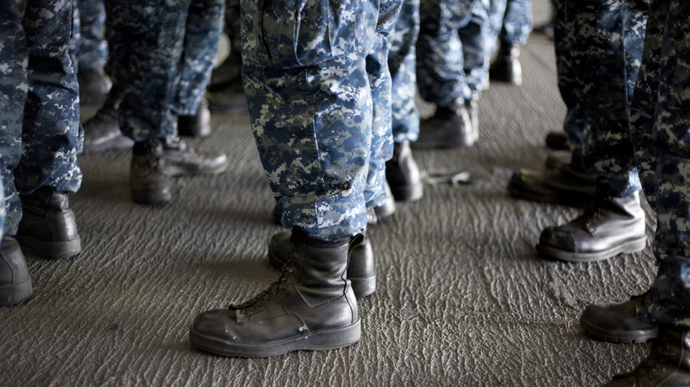 Military camis and boots