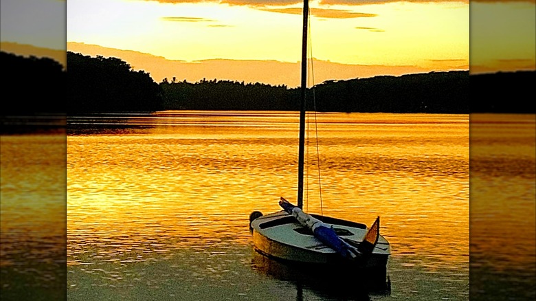 Boat and sunset