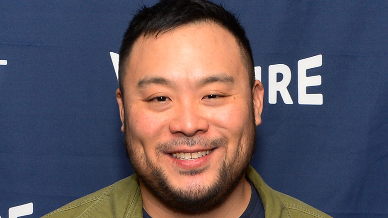 Close up of David Chang