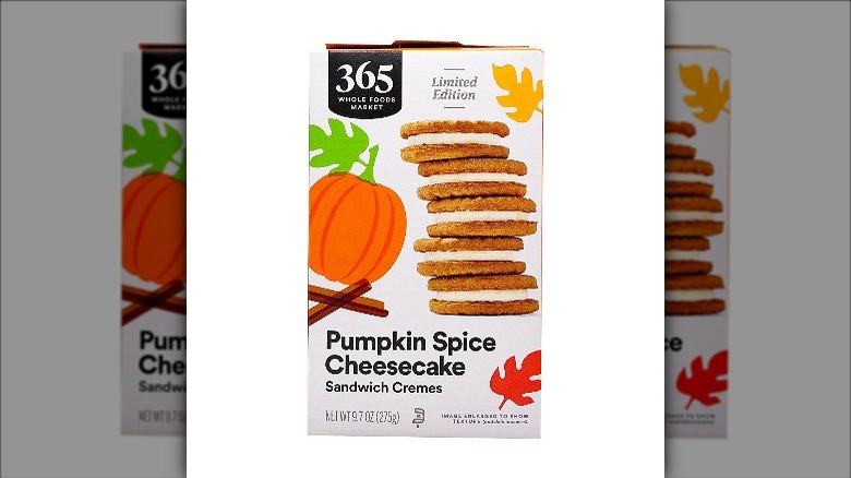 Limited Edition Sandwich Cremes Cookies, Pumpkin Spice Cheesecake