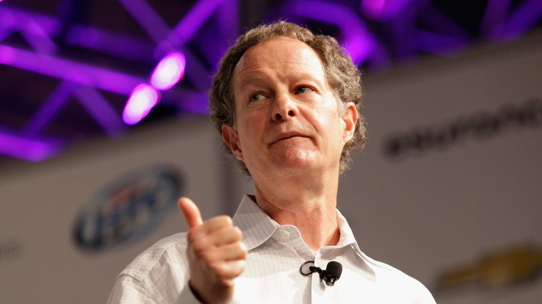 John Mackey speaking at a conference
