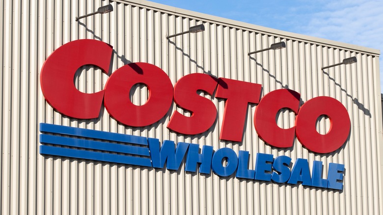 Costco logo on storefront