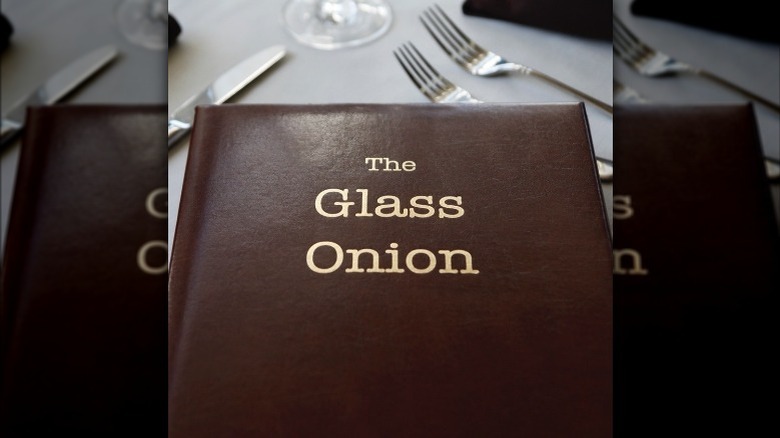 The Glass Onion restaurant menu