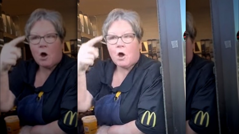 The irate McDonald's employee