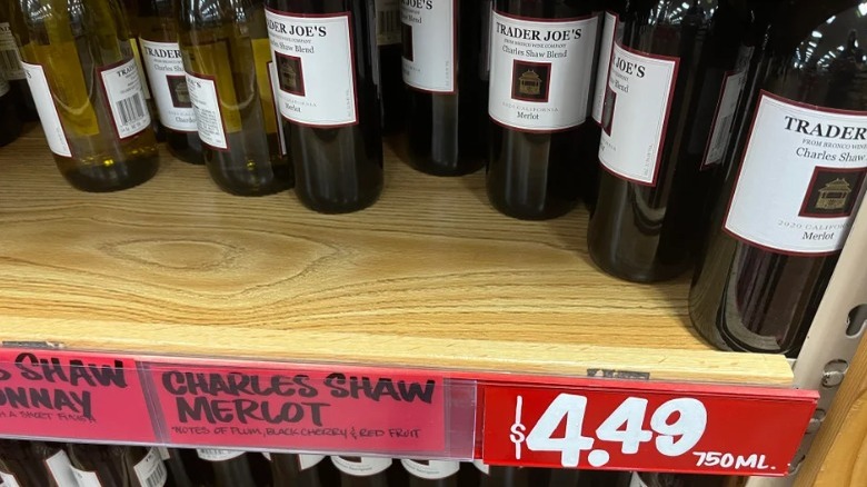 Trader Joe's charles shaw wine new price