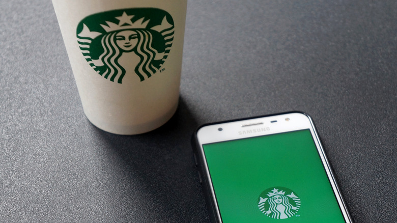 Starbucks app and drink