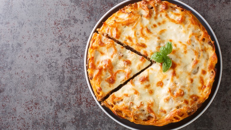 baked spaghetti pie