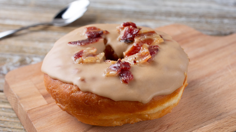 Bacon and maple glazed donut