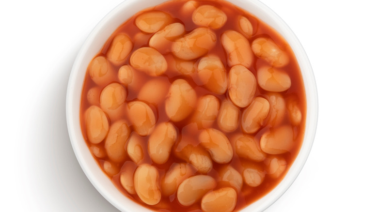 Bowl of baked beans