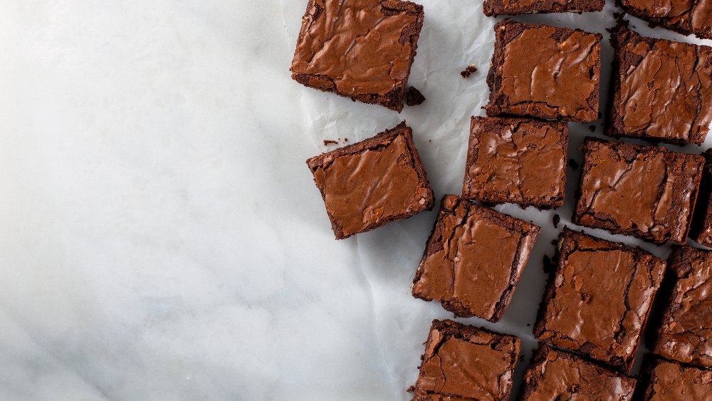 brownies cut into small pieces