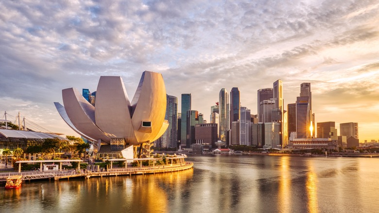 Singapore city skyline