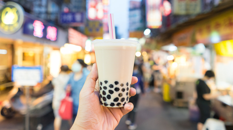 Boba tea being held up 