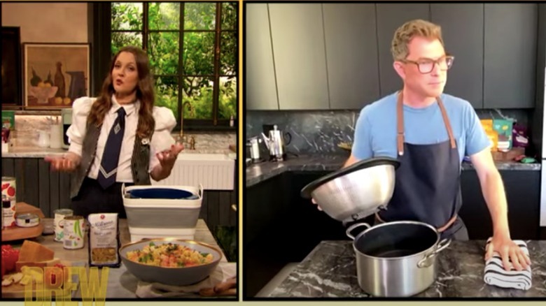 Bobby Flay gives advice to Drew Barrymore