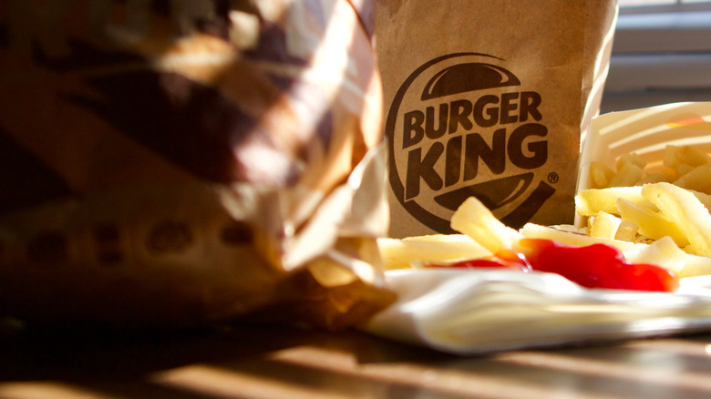 Burger King bag and meal