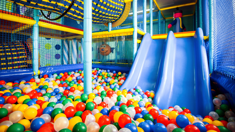 Indoor playground with ball pit