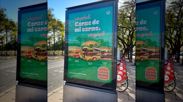 Green Burger King advertisement