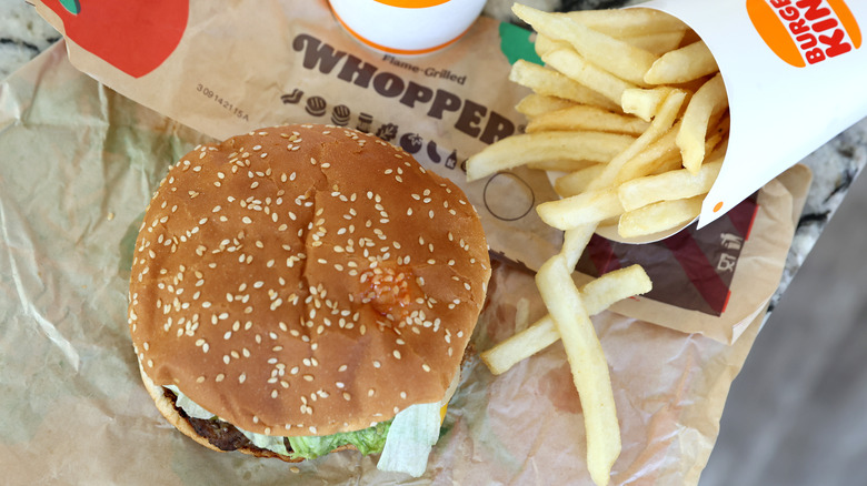 Whopper with fries