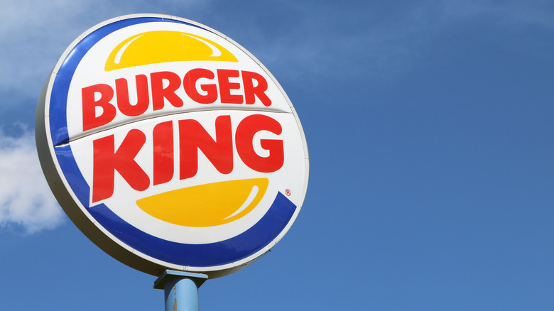 Burger King restaurant sign