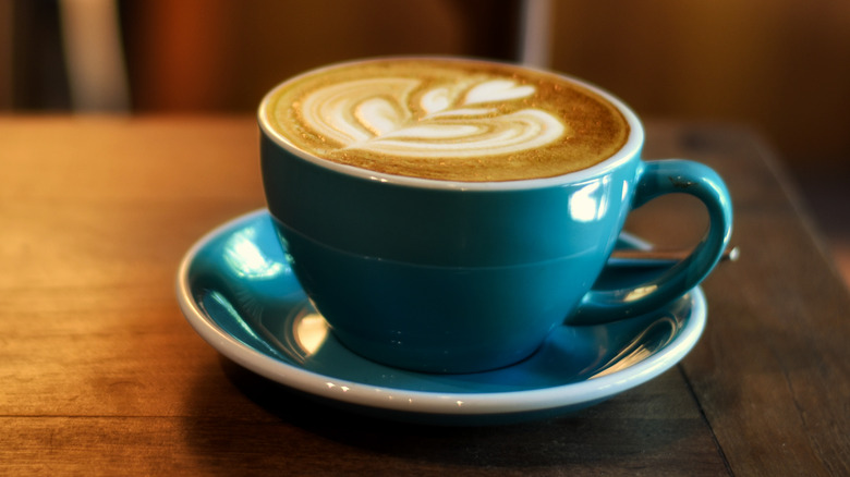 Cappuccino on a table