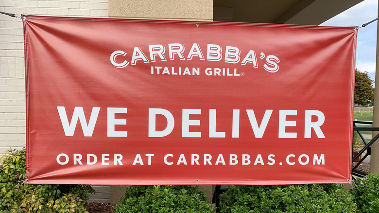 Carrabba's Italian Grill delivery sign