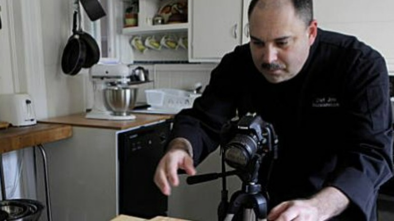 Chef John with a camera