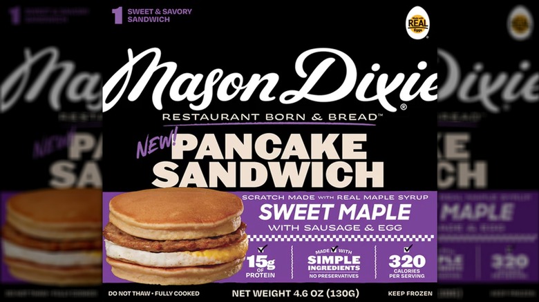 Mason Dixie Pancake Sandwich packaging