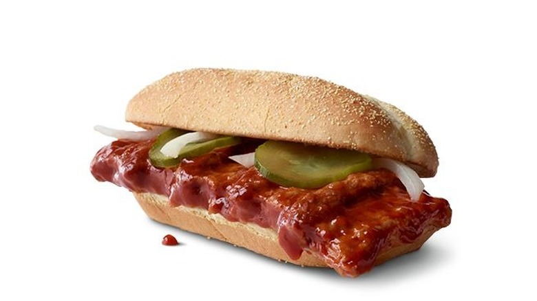 McRib sandwich