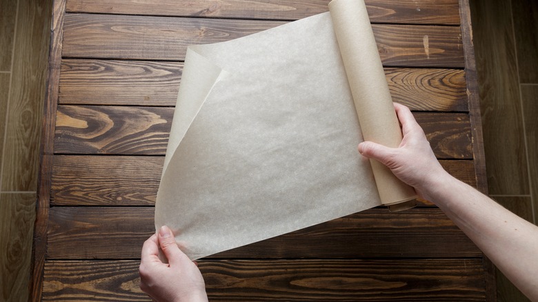 parchment paper rolled en papillote