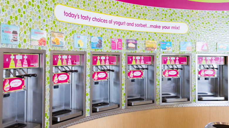 Self-serve yogurt at popular frozen yogurt chain Menchie's