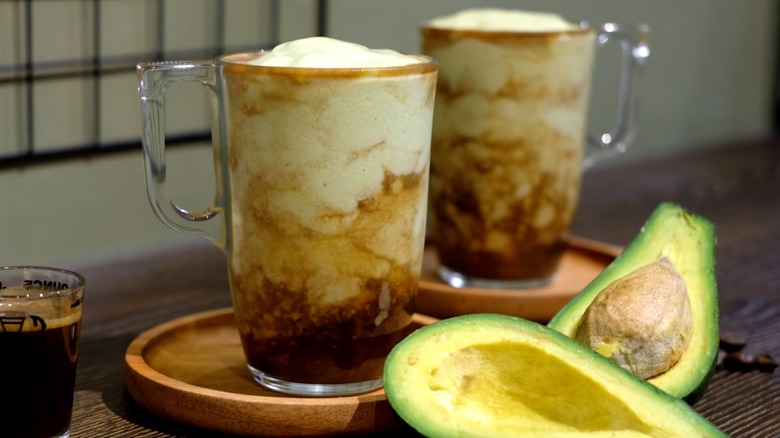 iced avocado coffee