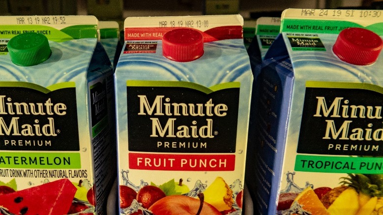 Minute Maid watermelon, fruit punch and tropical punch flavors