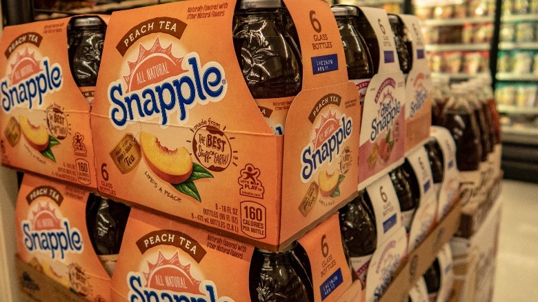 Snapple juice bottle cases