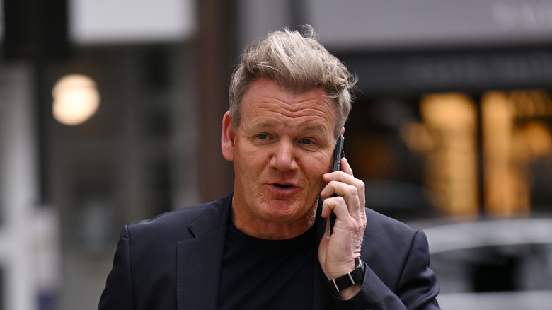 gordon ramsay on phone