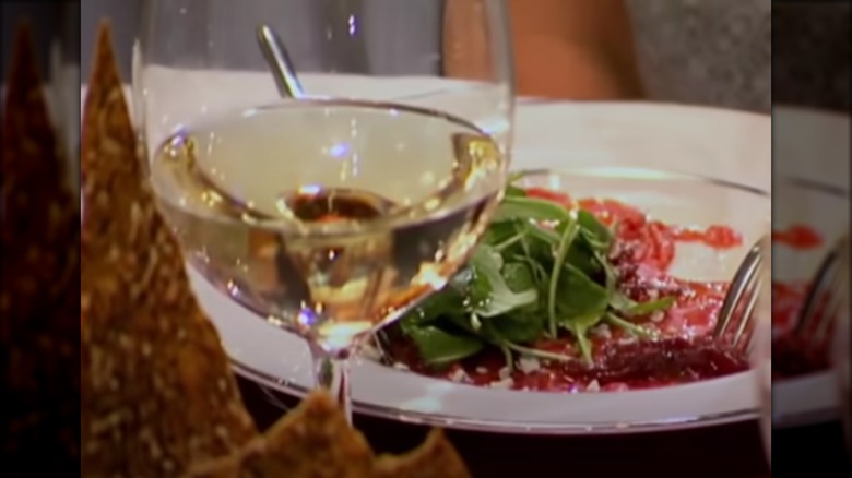 plated beef carpaccio