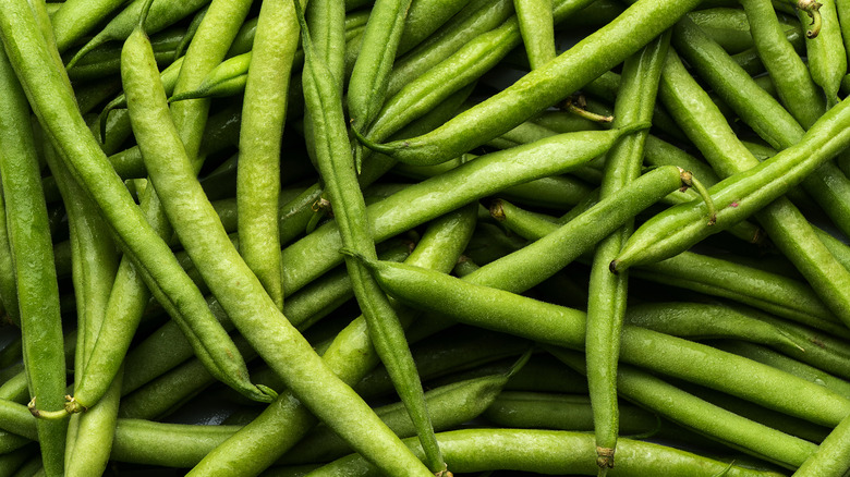 green beans close up